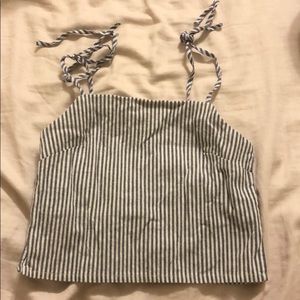 brandy melville blue stripped top